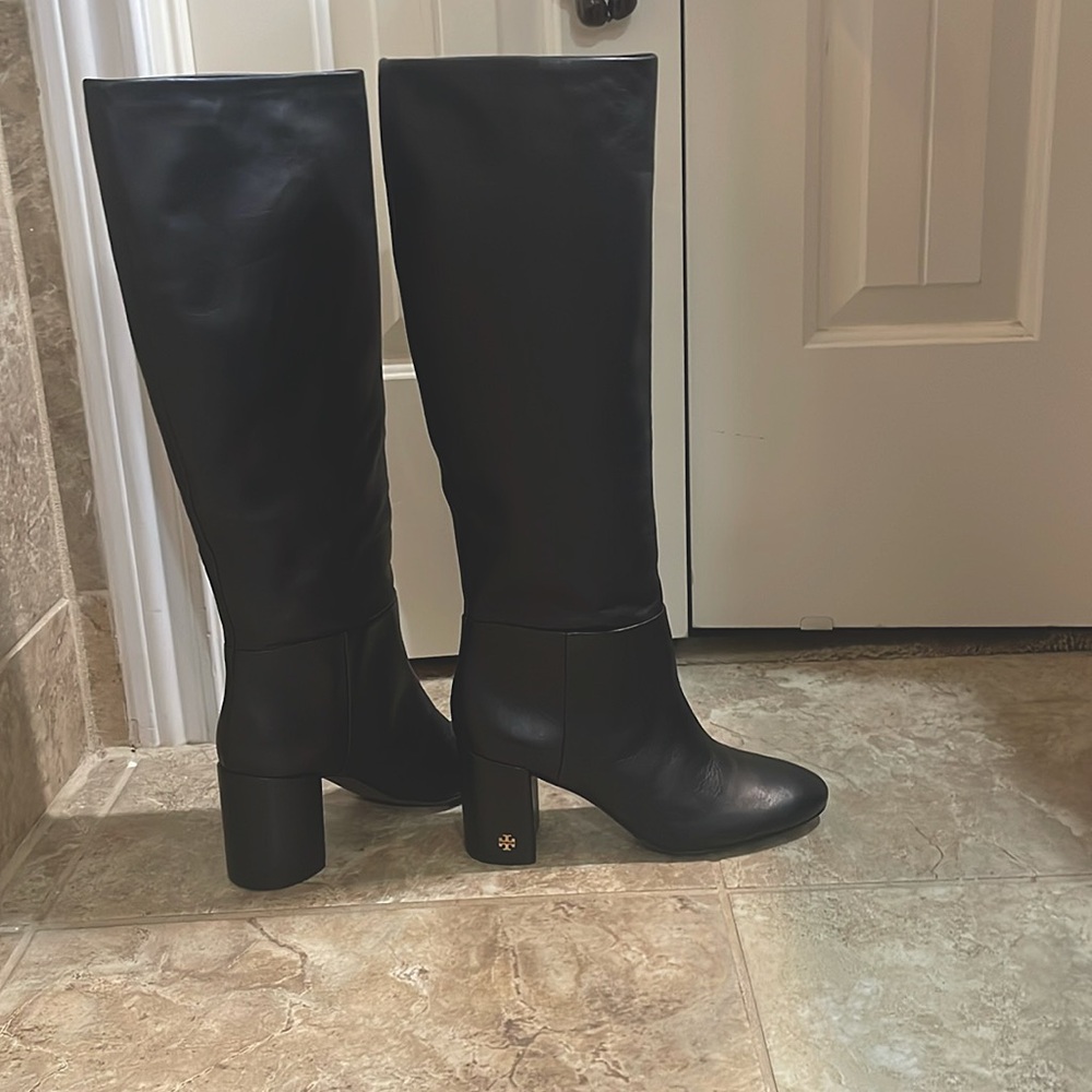 Tory Burch black leather boots